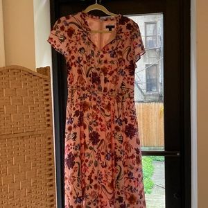 J.Crew flower pattern dress